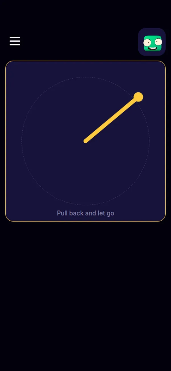 The matching phone controller: drag to aim
